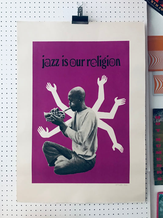 'Jazz is our religion' limited edition Don Cherry print